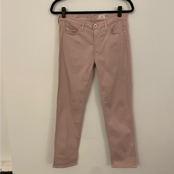 AG The Prima Crop Mid Rise Cigarette Crop Jeans in Rose Blush Size 27R - Picture 5 of 15
